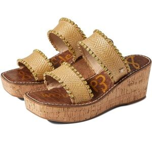 Sam Edelman Women’s Angelina Platform Wedge Slide Sandals